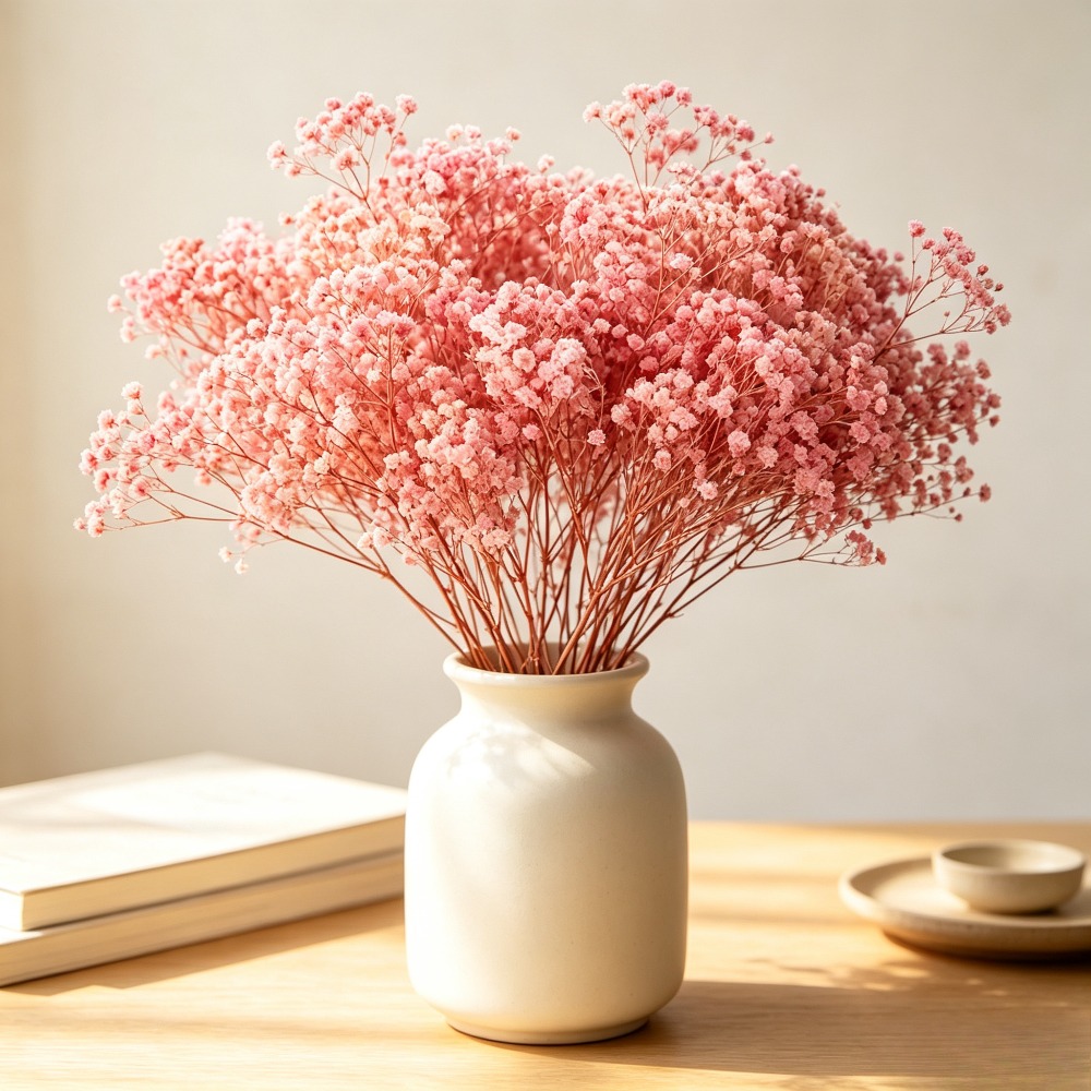 Baby Breath Dried - Natural Preserved Pink Baby's Breath Gypsophila