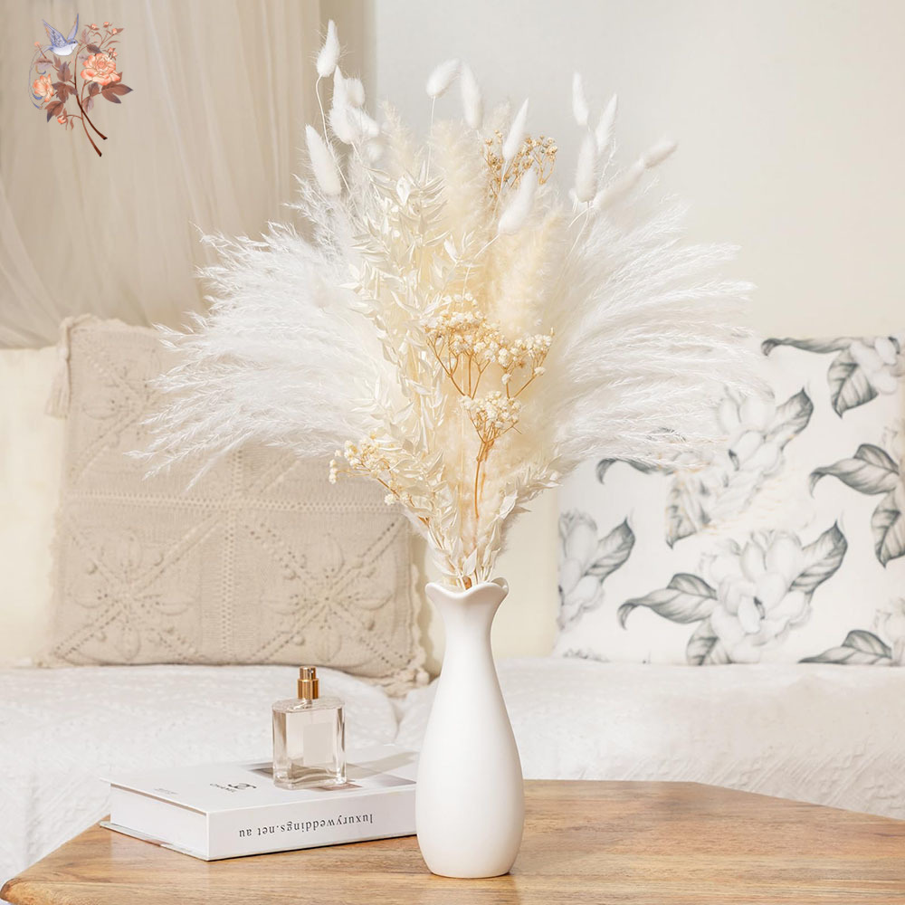 Baby Breath Dried - 40pcs White Natural Dried Flower Bouquet