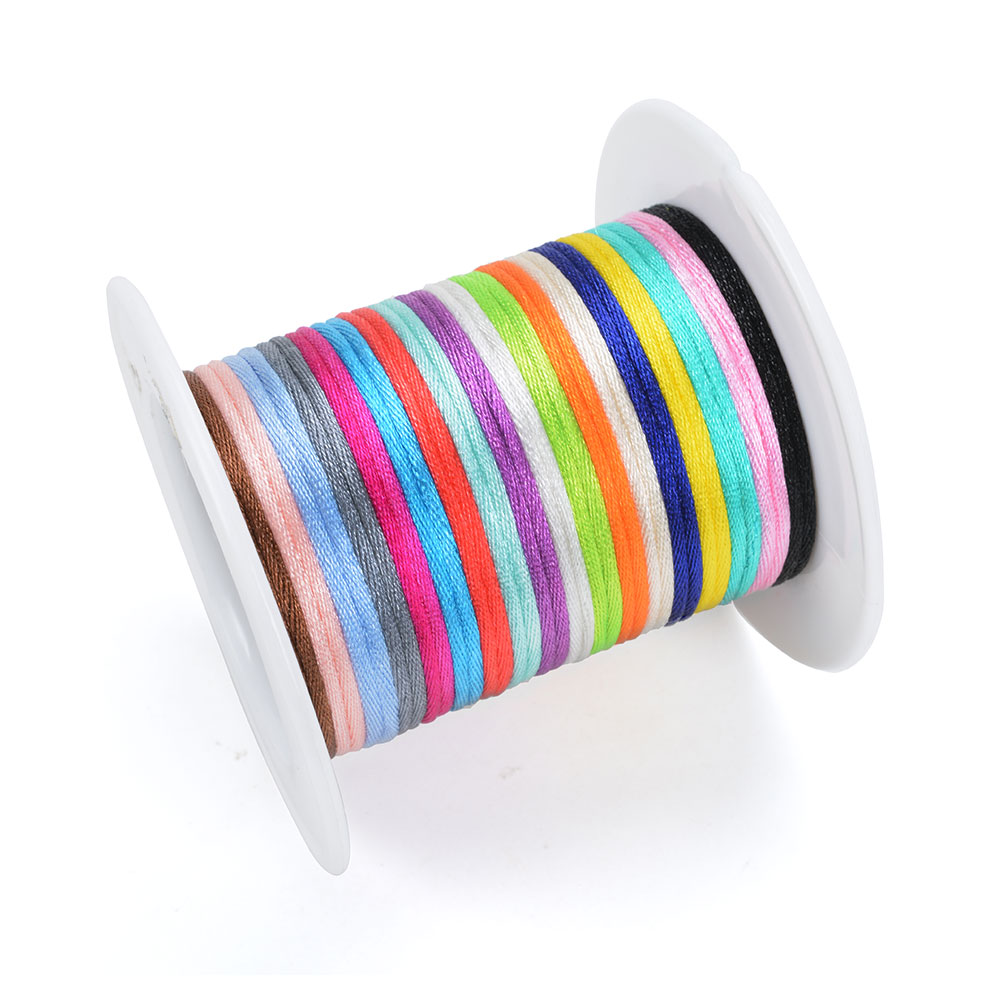 20m/Lot DIY Nylon Cords 1.5mm  - Ribbon Wired Satin review and price
