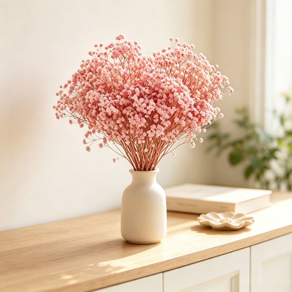Natural Preserved Pink Baby's  - Baby Breath Dried review and price
