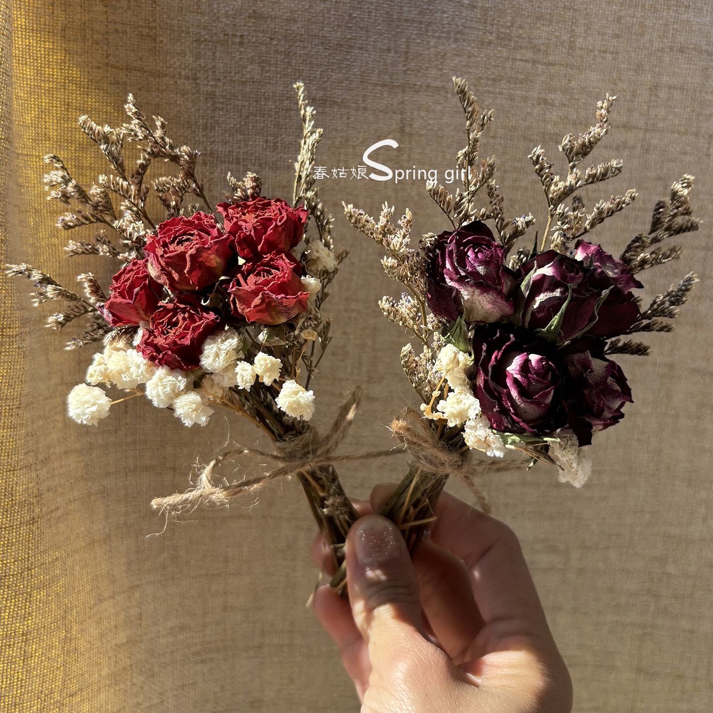 Mini Dried Flower Bouquet Natu - Baby Breath Dried review and price