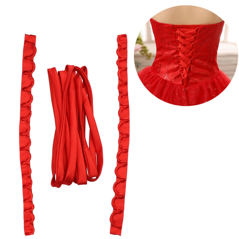 3PCS/Set Satin Wedding Dress Z - Ribbon Wired Satin review and price