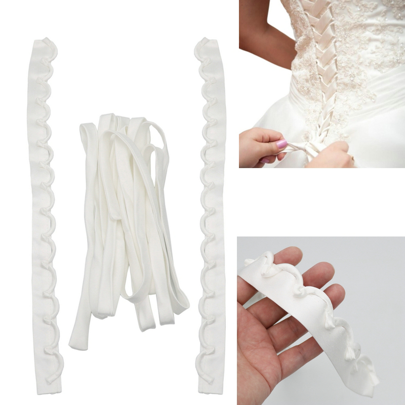 3PCS/Set Satin Wedding Dress Z - Ribbon Wired Satin review and price