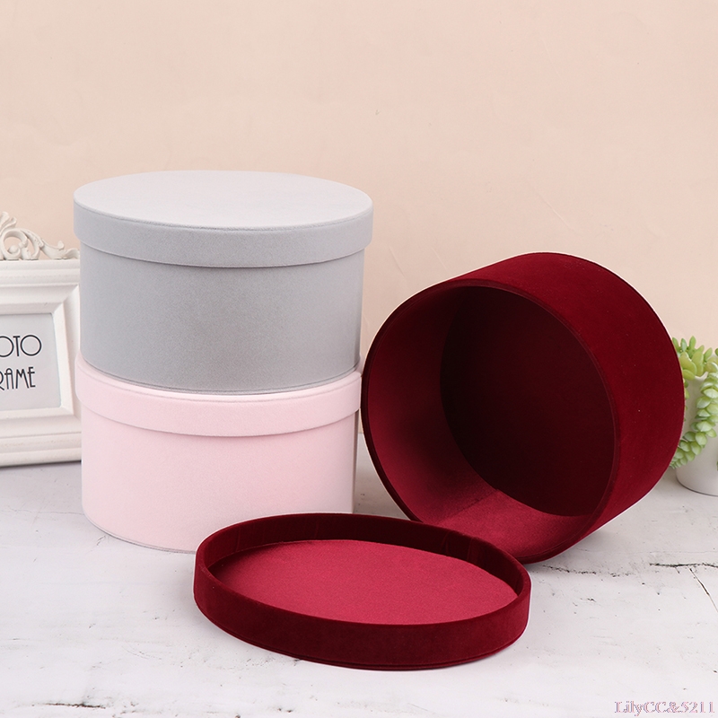 Velvet Round Flowers Box Gift  - Anda Florist Supply review and price