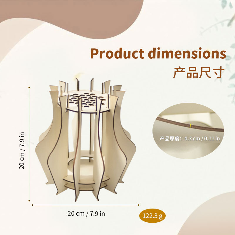 Wooden Puzzle Vase For Bouquet - Florist Supply Vases review and price