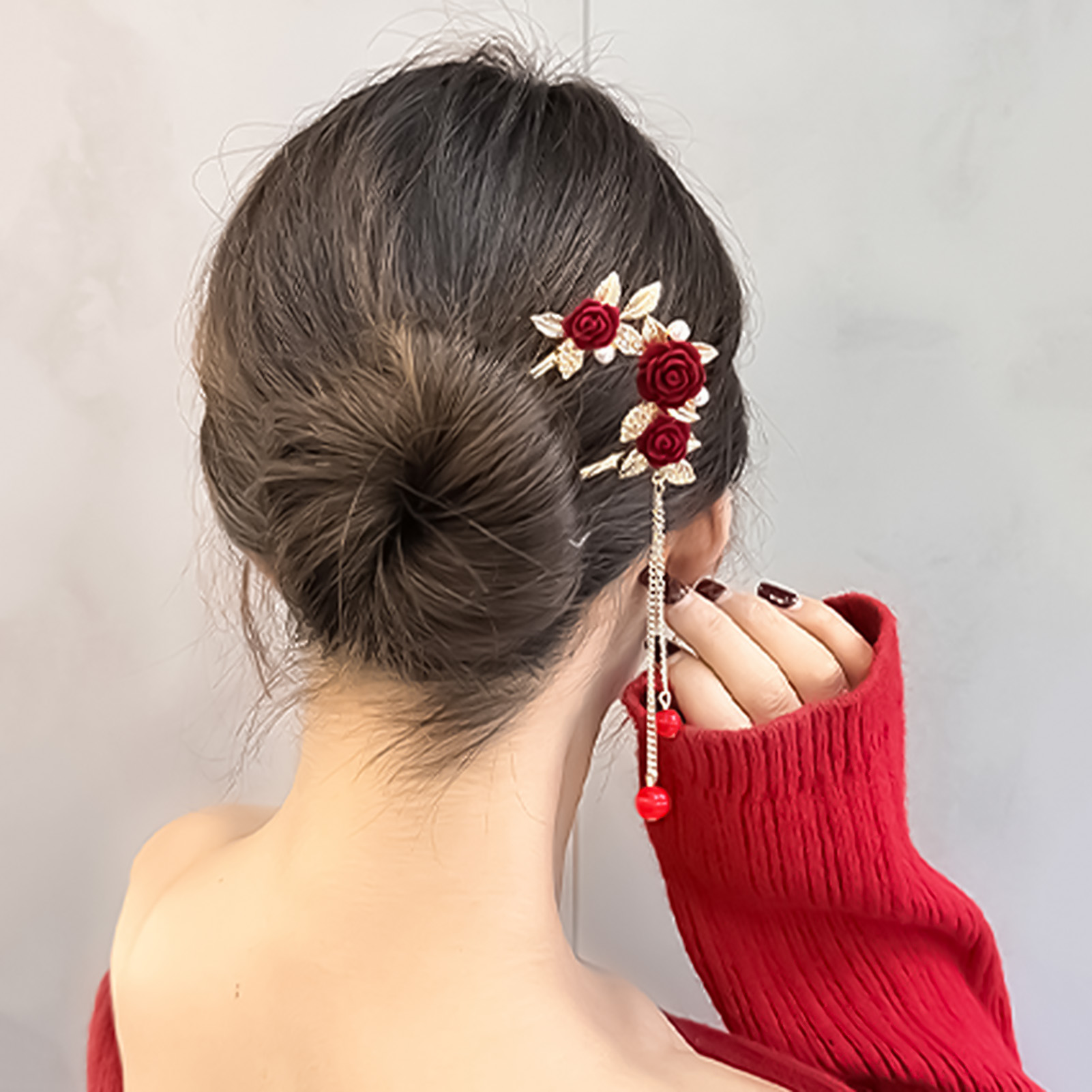 Chinese Style Rose Flower Hair - Supply Florist review and price