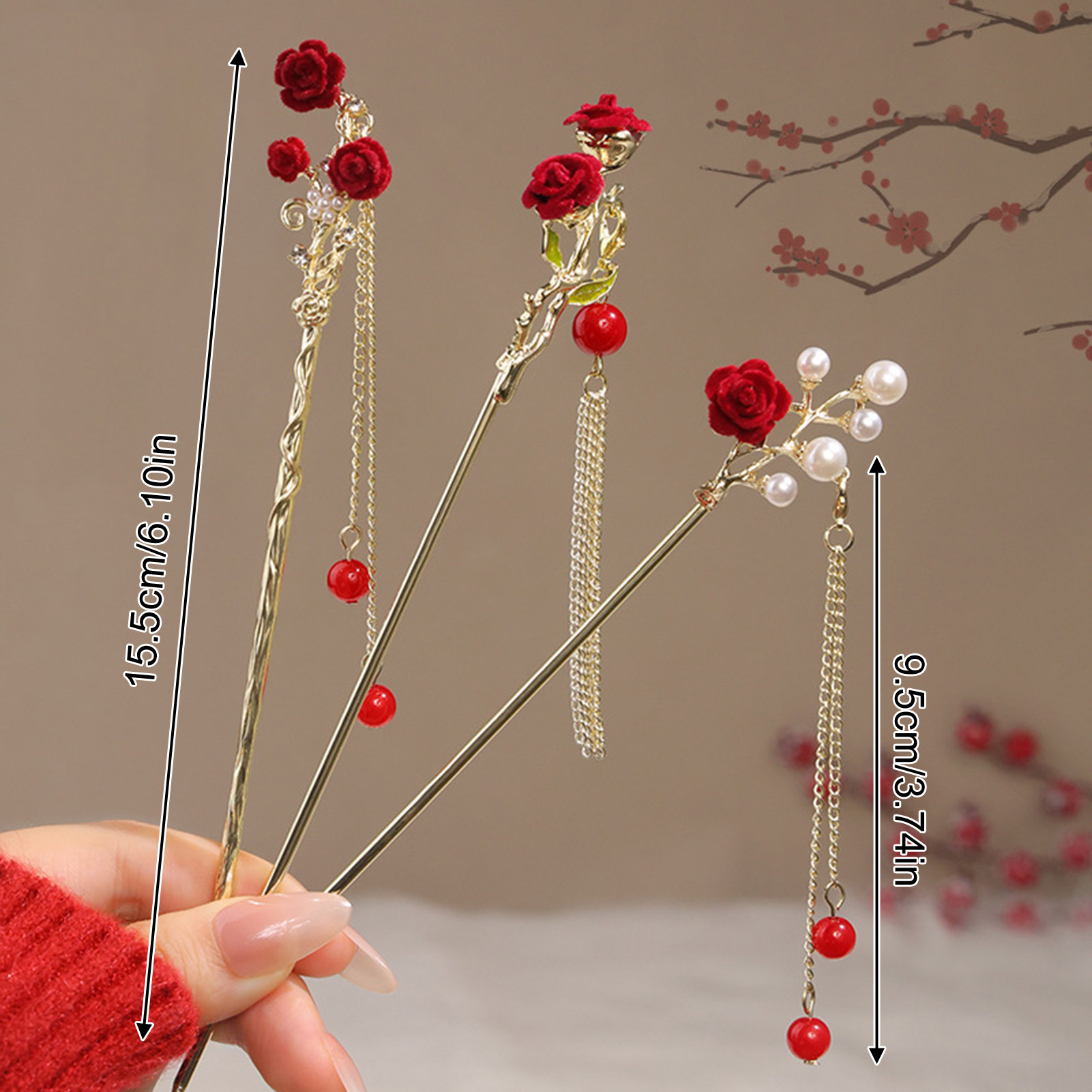 Chinese Style Rose Flower Hair - Supply Florist review and price