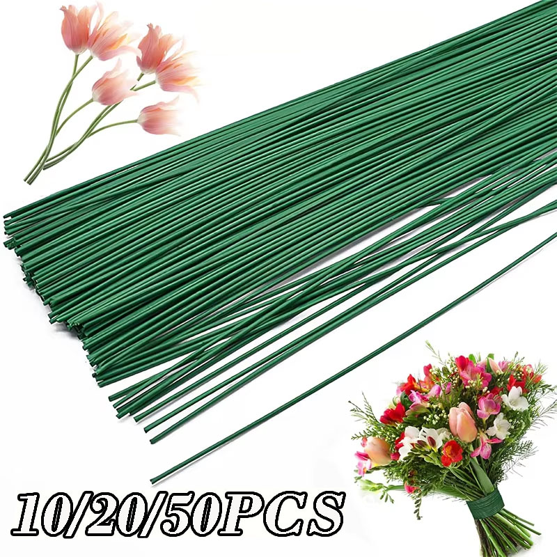 10/20/50Pcs Artificial Flower  - Wire Stem Florist review and price