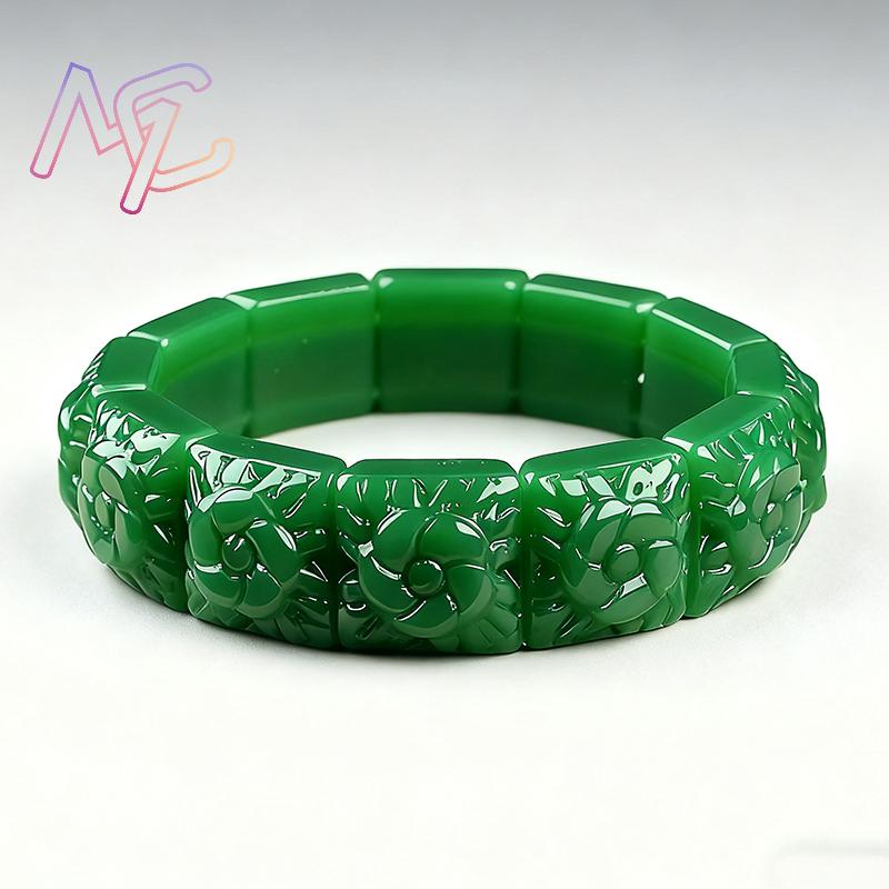Real Jade Flower Bracelet Bang - Supply Florist review and price