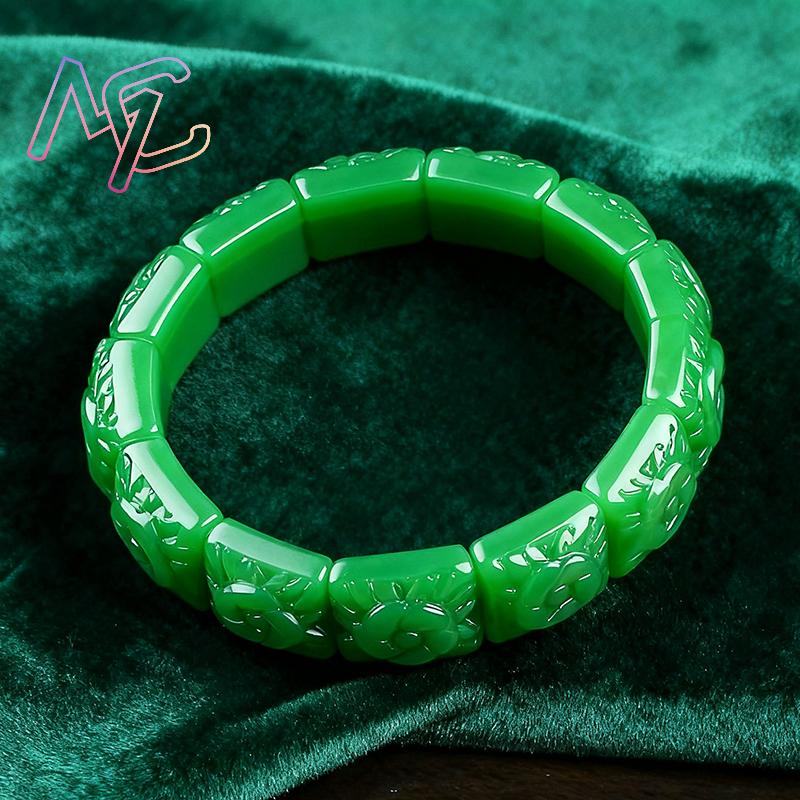 Real Jade Flower Bracelet Bang - Supply Florist review and price