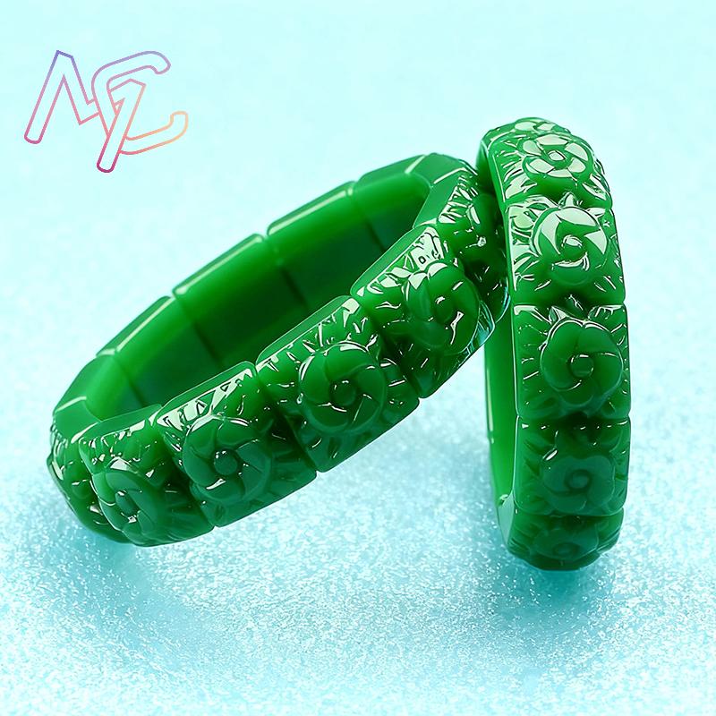 Real Jade Flower Bracelet Bang - Supply Florist review and price