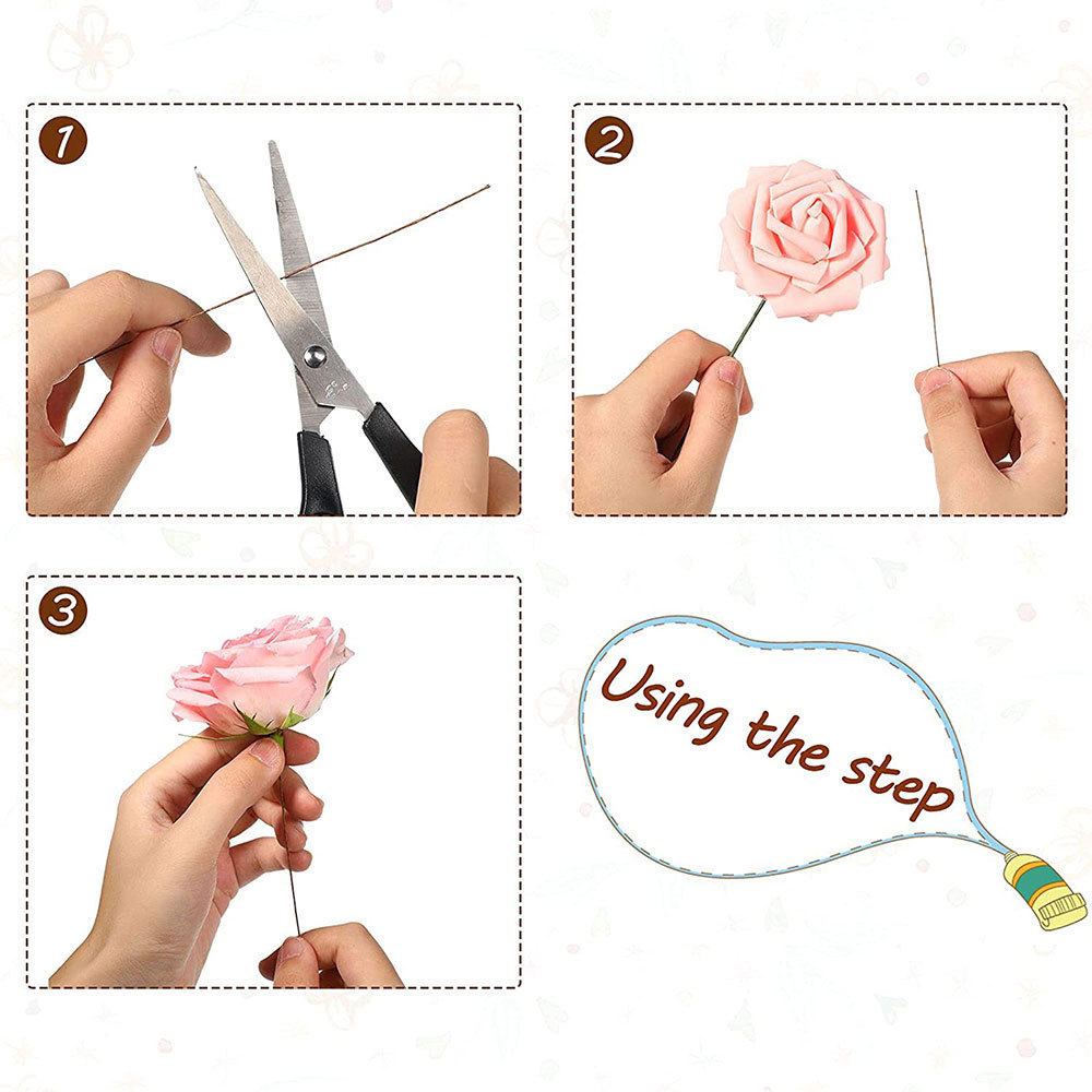 50pcs/lot 26# 0.45mm Floral St - Wire Stem Florist review and price