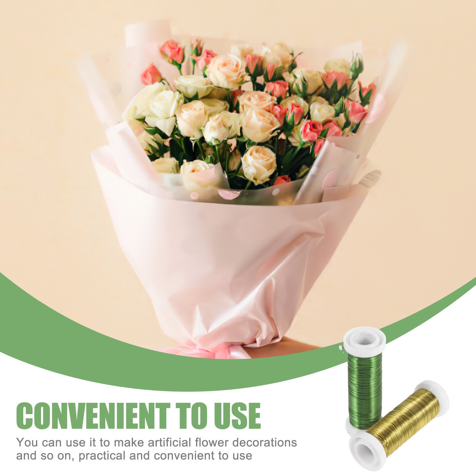 2 Rolls Metal Flower Stems for - Wire Stem Florist review and price