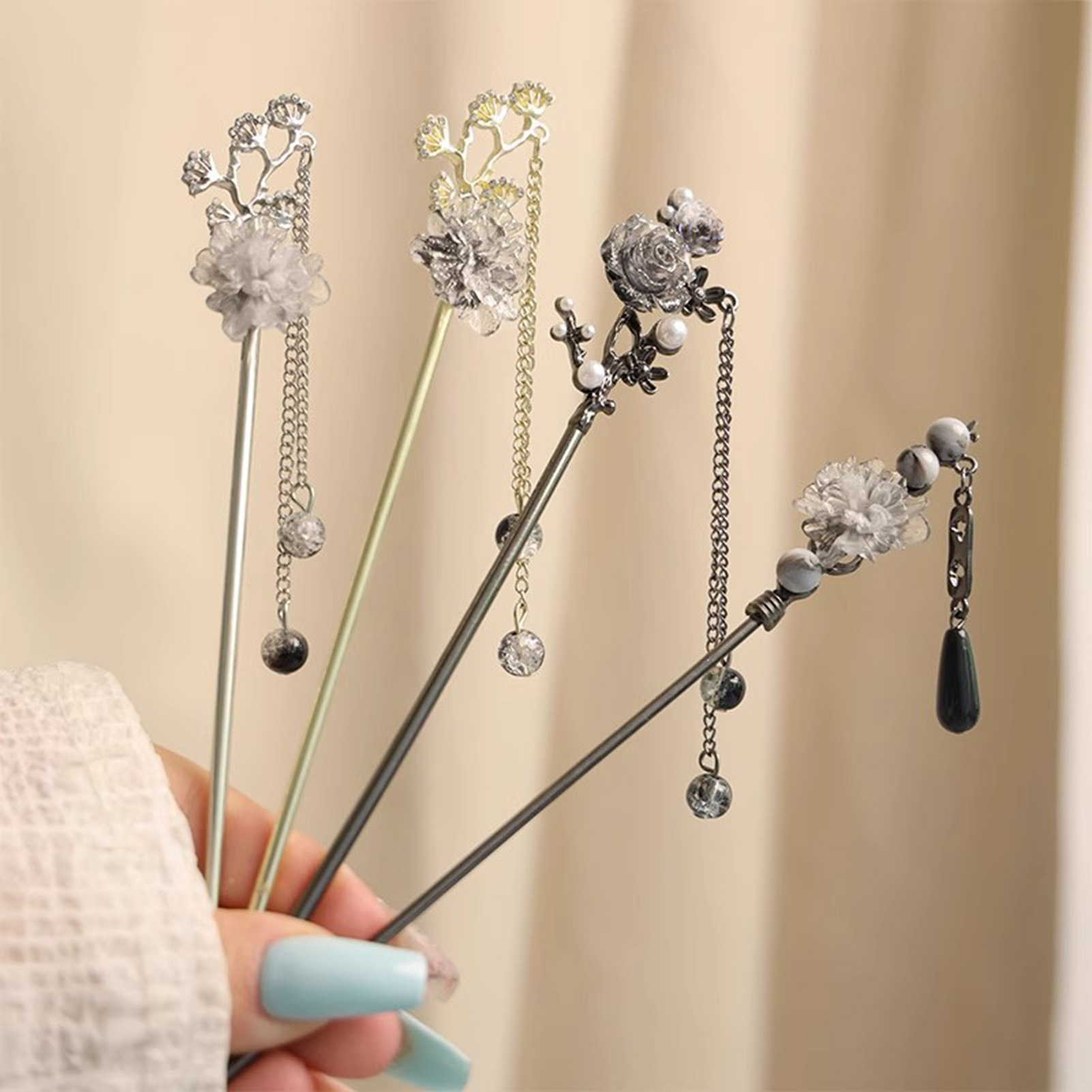 Elegant Flower Hair Sticks For - Supply Florist review and price