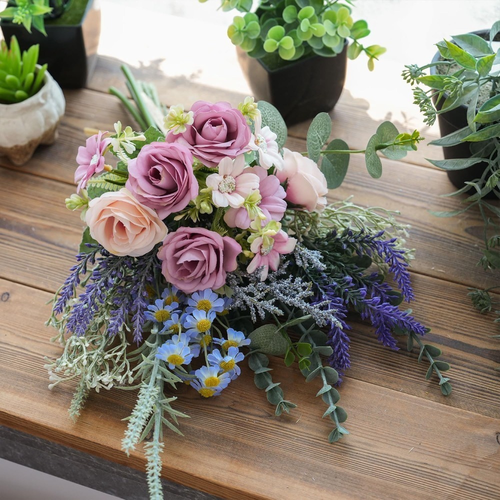 Bouquets of dried roses and ba - Baby Breath Dried review and price