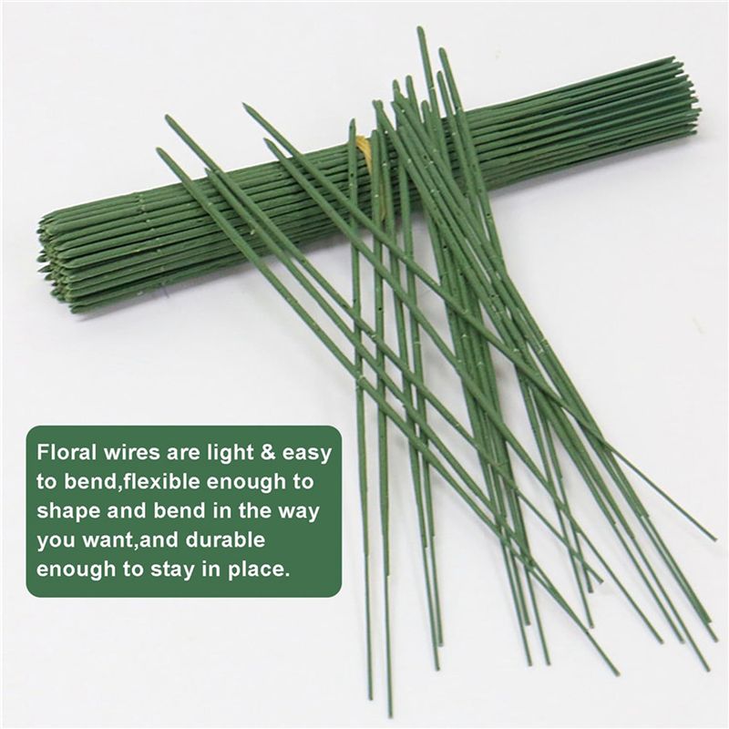 ABJN-Florist Wire, 400Pcs Plas - Wire Stem Florist review and price
